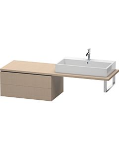 Duravit L-Cube meuble bas LC583907575 82 x 54,7 cm, lin, pour console, 2 tiroirs