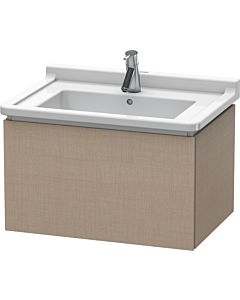 Duravit L-Cube vanity unit LC616407575 67 x 46.9 cm, linen, 2000 pull-out, wall-hung