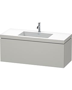 Duravit L-Cube vanity unit LC6919O0707 120 x 48 cm, 2000 tap hole, concrete gray matt, 2000 pull-out