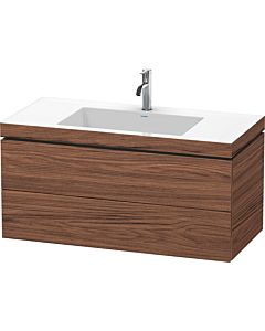 Duravit L-Cube vanity unit LC6928O2121 100 x 48 cm, 2000 tap hole, dark walnut, 2 drawers