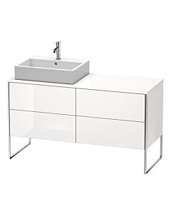 Duravit XSquare Meuble sous lavabo XS4923L2222 1400x538x548mm, 4 tiroirs, gauche, blanc très brillant
