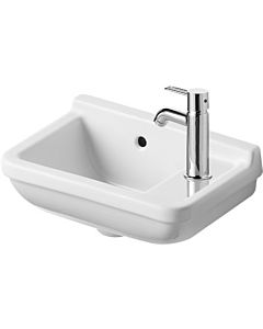 Duravit Starck 3 Handwaschbecken 07514000001 40 x 26 cm, weiss, wondergliss, Hahnloch rechts