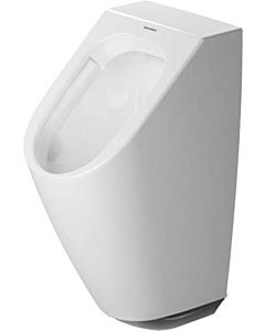 Duravit Me by Starck Electronic Suction Urinal 280931AA93 30x35cm, Battery Connection, Rear Inlet, Rimless, White Durashield