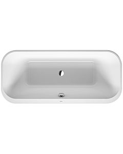 Duravit Happy D.2 baignoire rectangulaire 700453800000000 180 x 80 x 46 cm, à 700453800000000 , Graphit acrylique match2 supermatt, blanc