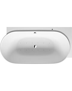 Baignoire balnéo Duravit 760432000AS0000 185 x 95 cm, angle droit, 2 dossiers, blanche, système d&#39;air