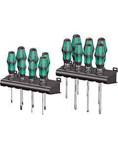 Wera screwdriver set 4013288163622 slotted/PH/PZ/T
