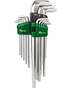 Jeu de clés Allen FORTIS 4317784729918 support plastique 18 pièces
