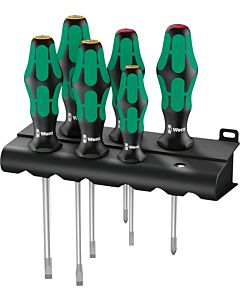Wera Schraubendrehersatz Kraftform Plus 334/6 6-teilig + Rack