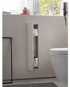 Emco Asis plus 11012 module encastré WC 975611012 charnière de porte gauche, aluminium, 658 mm, porte carrelée