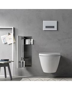 Emco Asis pure Unterputz-WC-Bürstengarnitur 975551304 170x435mm, Türanschlag links, weiß matt