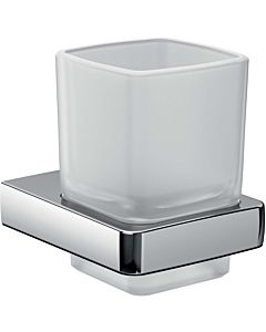 Emco Trend Glashalter 022000100 chrom, Kristallglas satiniert