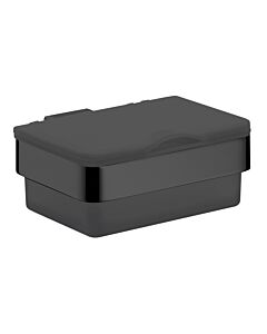 Boîte de lingettes humides Emco Loft 053913301, noire, en plastique avec couvercle