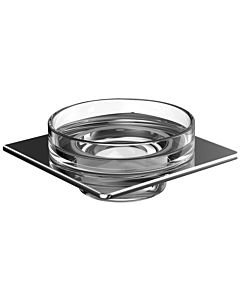 Emco Art Seifenhalter 163000101 chrom, Schale Kristallglas klar