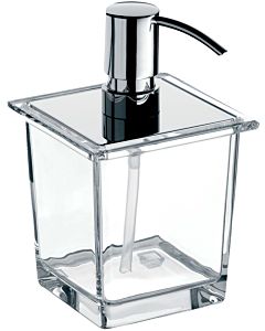 Emco Liaison Seifenspender für Reling 182100106 chrom, Kristallglas klar, Metallpumpe