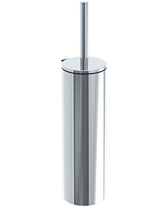 Emco 351500102 Porte-balai de WC, coupe aluminium chromé, type mural, brosse avec couvercle, chromé