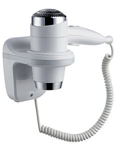 Emco System 2 sèche-cheveux 355913902 blanc , 1600 W, modèle mural, connexion fixe