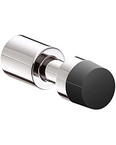 Emco System 2 crochet 357721200 chromé / noir, avec tampon de porte