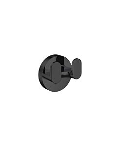 Crochet porte-serviettes double rond en forme de C Emco 437513302 50 mm, noir