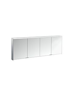 Emco prime surface-mounted illuminated mirror cabinet 949706366 2000x700mm, 4 doors, aluminium/white