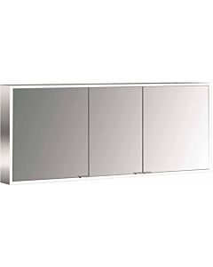 Emco prime surface-mounted illuminated mirror cabinet 949706286 1600x700mm, 3 doors, aluminium/mirror