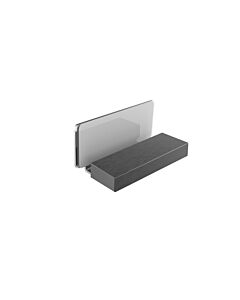 Poignée de porte à rétroviseur Emco 949700590, finition chrome noir brossé, sans logo