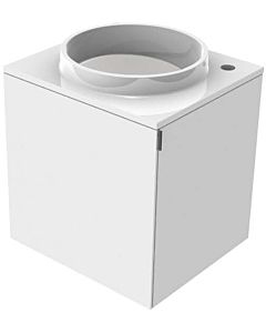 Emco Asis Mineralguss Waschtisch 958227410 optiwhite, Griff rechts, Armaturenbohrung rechts