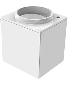 Emco Asis Mineralguss Waschtisch 958227411 optiwhite, Griff links, Armaturenbohrung rechts