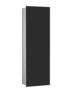 Emco asis 2.0 flush-mounted cabinet module 972228512 966mm, with glass door, glass front, matte black