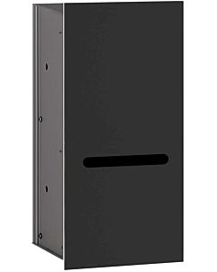 Emco Asis Modul 2.0 WC-Papier-Modul 972427522 schwarz, 170x346 mm, Anschlag links, Unterputz