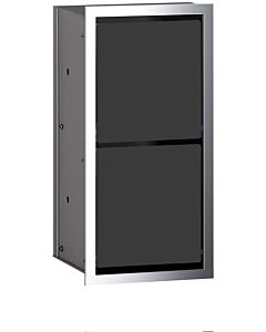 Emco 972527921 WC paper module - flush-mounted model 344mm, chrome / black
