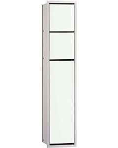 Emco Asis 150 Unterputz WC-Bürstengarnitur 975027450 809 mm, Türanschlag links/rechts, aluminium/weiß