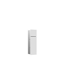 Emco Asis pure Unterputz-WC-Bürstengarnitur 975551302 170x600mm, Türanschlag links, mit Fach, weiß matt
