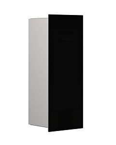 Emco asis pure flush-mounted waste collector module 975527512 170x436mm, with glass front, black high gloss