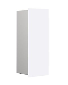 Module collecteur de déchets encastré Emco asis pure 975528412 170x436mm, avec façade en verre, blanc mat