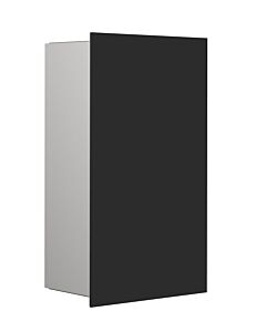 Module collecteur de déchets encastrable Emco asis pure 975528513 250 x 436 mm, façade en verre, noir mat