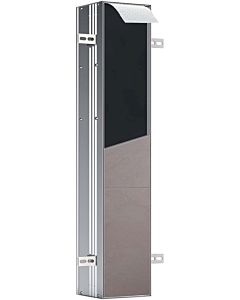 Emco Asis plus Unterputz-WC-Bürstengarnitur 975611011 11011, Türanschlag rechts, Aluminium, 803mm, Tür befliesbar