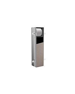 Emco asis plus module de brosse encastrée 975611016 11016, charnière de porte gauche, 658 x 154 mm, aluminium, porte carrelable