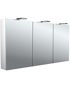 Emco pure 2 Style Aufputz-Lichtspiegelschrank 979705306 1400x721mm, mit LED-Aufsatzleuchte, 3-türig, Aluminium