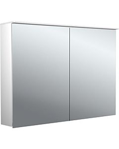Emco pure 2 design surface-mounted illuminated mirror cabinet 979705404 1000x711mm, LED, with light sail, 2 doors, aluminium