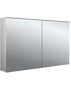 Emco pure 2 design surface-mounted illuminated mirror cabinet 979705405 1200x711mm, LED, with light sail, 2 doors, aluminium
