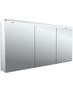 Emco pure 2 Classic Aufputz-Lichtspiegelschrank 979705507 1600x729mm, mit LED-Aufsatzleuchte, 3-türig, Aluminium