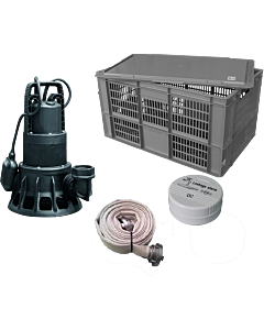 Ewuaqua iFlut kit anti-inondation pompe d&#39;inondation 10202 pompe à moteur submersible, 8 cbm/h, 15m de tuyau en C