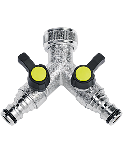 Ewuaqua 2-way valve 73465C with hose connection, 3/4 &quot;, chrome-plated