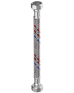 Flamco Tuyau armé silicone Meiflex M5725.1227.70 3/4&quot; x 3/4&quot; IG/IG, 18 x 700 mm, tresse inox