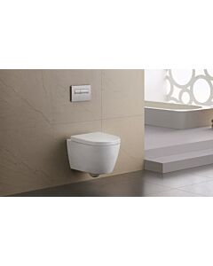 Fukana Premium WC Set round, weiß,  spülrandlos, mit WC-Sitz