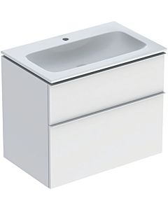 Geberit iCon Washbasin with vanity unit 75 cm 502332013 Washbasin set 75x63x48cm, white/KeraTect, body/handle matt white