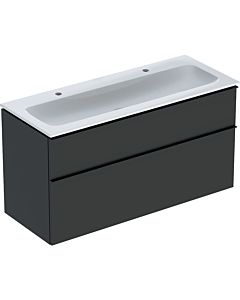 Geberit Icon Waschtisch mit Unterschrank 120 cm 502334JK1 Waschtisch-Set 120x63x48cm, weiß/KeraTect, Korpus/Griff lava matt