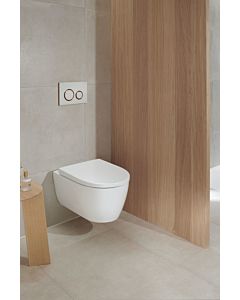 Geberit iCon WC-Set Wand-Tiefspül-WC 501664008 36x53cm,  geschlossene Form, rimfree, mit WC-Sitz, weiß KeraTect