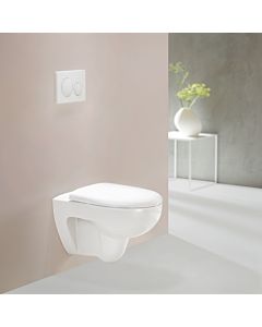 Geberit Renova Set wall-mounted washdown WC with WC seat 500801001 rimless, white