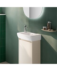 Geberit Renova Compact vanity unit 504081DB1 1 door, carcass/front sand grey / lacquered silk matt, width 41.2 cm